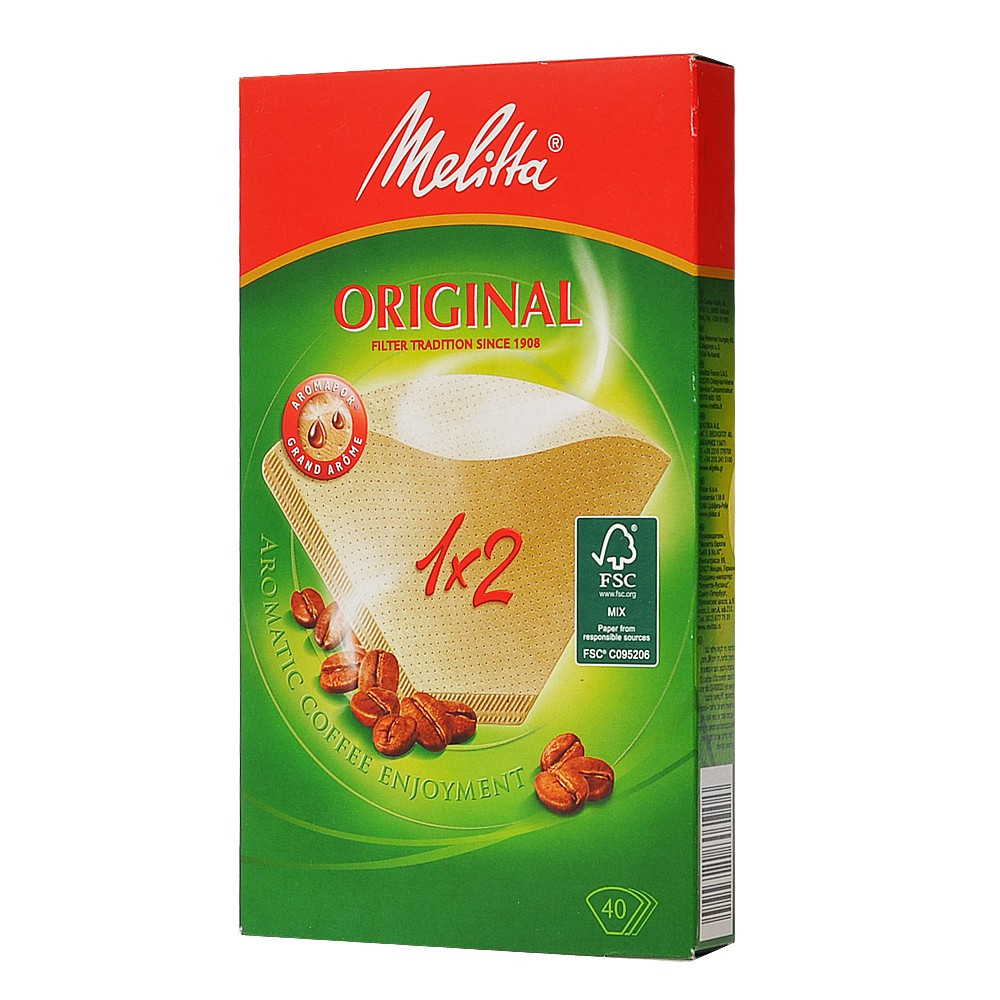 [IN0000111177] Фільтр Пакет для Кави (Melitta) 1*2 40шт/уп 18шт\ящ
