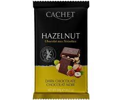 Cachet 300g - чорний шоколад, фундук (24), 12шт\ящ