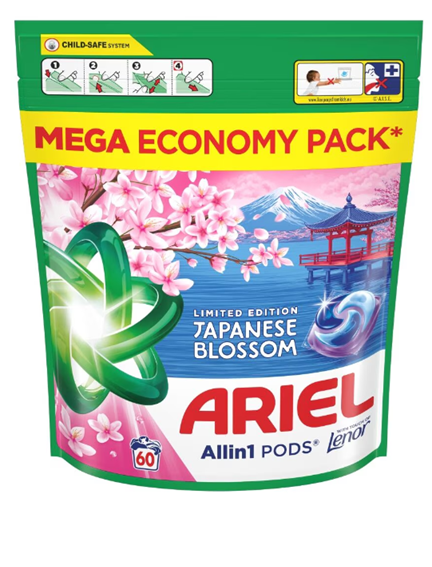[WIX_0000001466] Ariel Капсули 4in1 (60) Japanese blossom