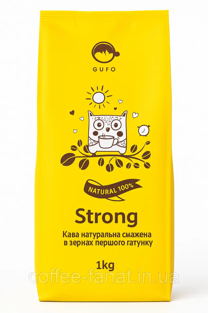 [WIX_0000000884] Gufo Strong 1кг зерно 5шт\ящ