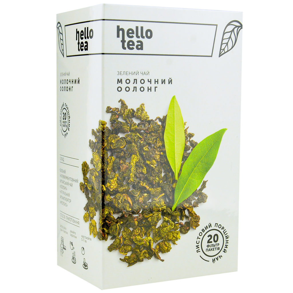[WIX_0000001714] Hello Tea 20 пак/п зелений ʼʼМолочний - Оолонгʼʼ 20*