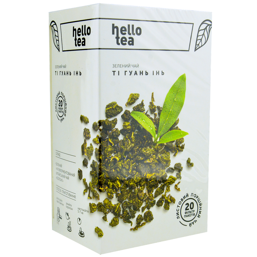 Hello Tea 20 пак/п зелений ʼʼТІ ГУАНЬ ІНЬʼʼ 20*