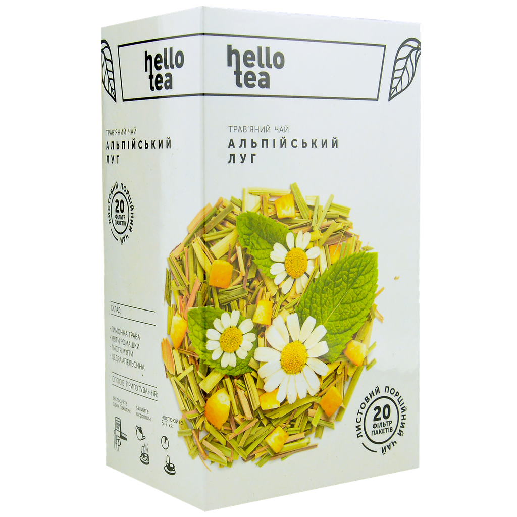 Hello Tea 20 пак/п травʼяний ʼʼАЛЬПІЙСЬКИЙ - ЛУГʼʼ 20*