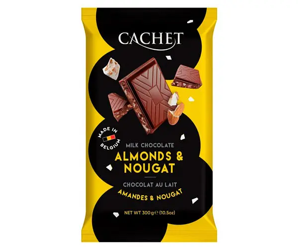 Cachet 300g - молочний Almonds & Nougat (03) 12шт/ящ