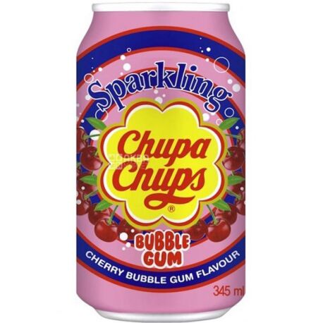 [IN0000771111] Chupa Chups Bubble Gum Cherry 345мл 
