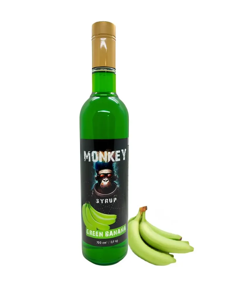 [WIX_0000001264] Сироп MONKEY Зелений Банан 0,7л