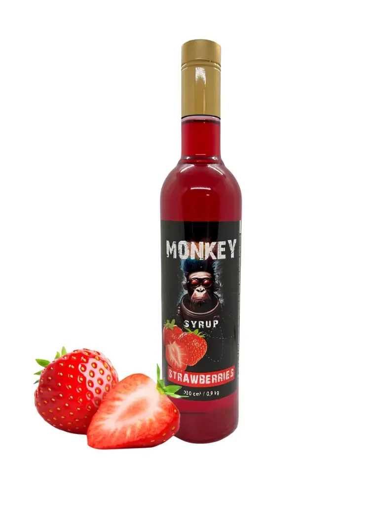 [WIX_0000001243] Сироп MONKEY Полуниця 0,7л