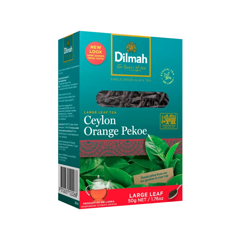 Чай Dilmah Крупнолистовий 80+20г 12шт/ящ