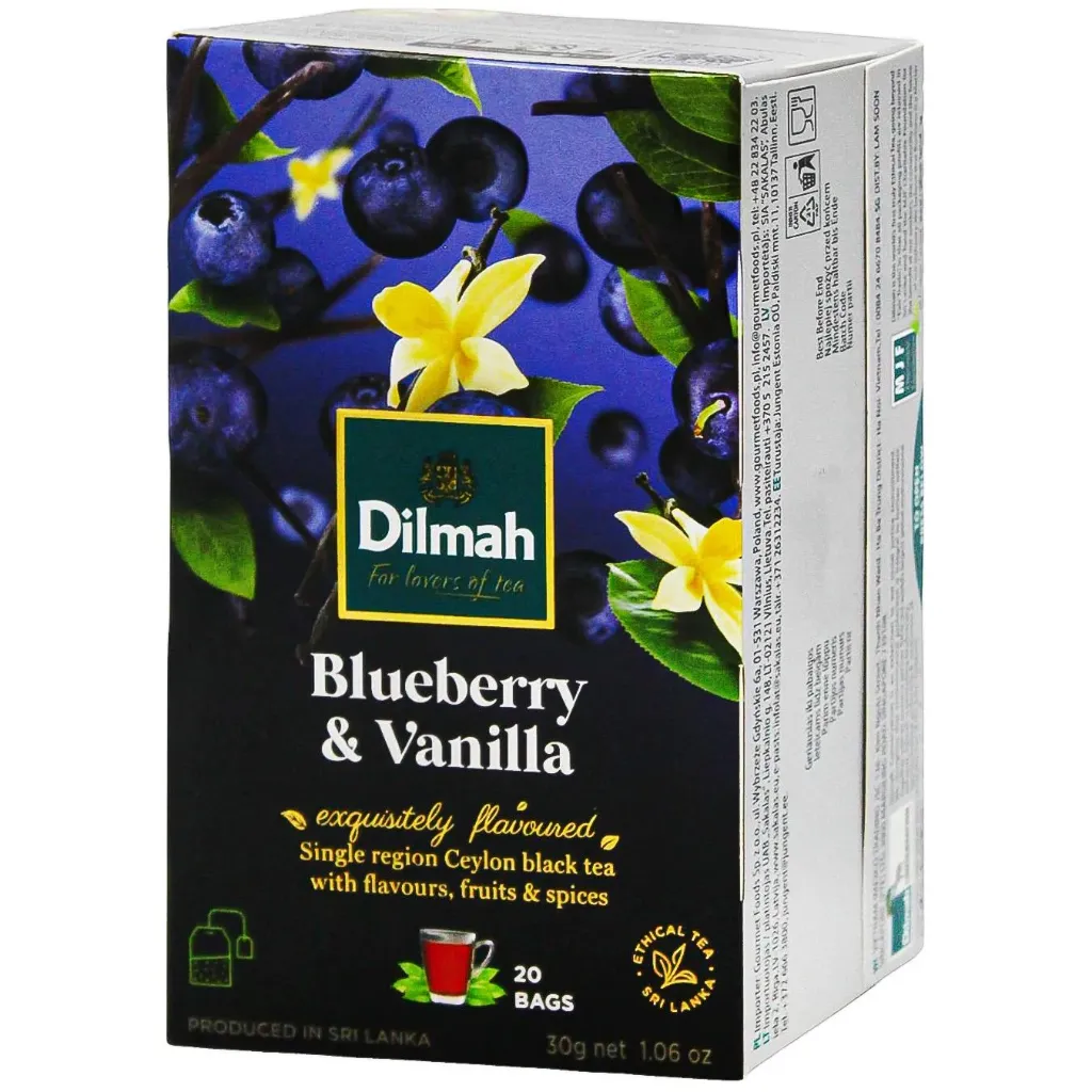 Чай Dilmah Лохина та Ваніль з/я 20х1,5г 12шт/ящ