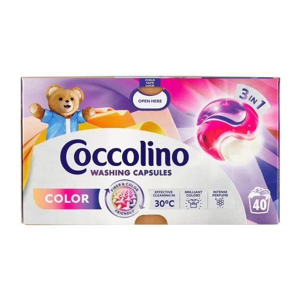 Капсули для прання Coccolino COLOR 3in1 (40) 0,692кг 3шт/ящ