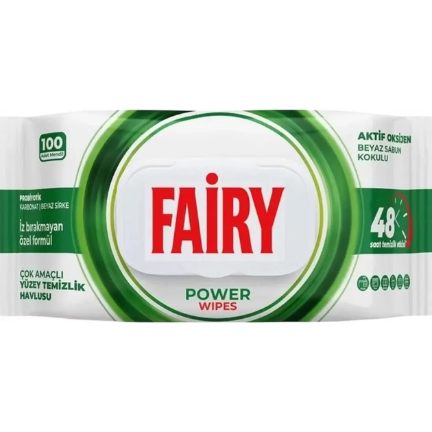 Серветки для прибирання FAIRY (100) Рower Wipes 12*