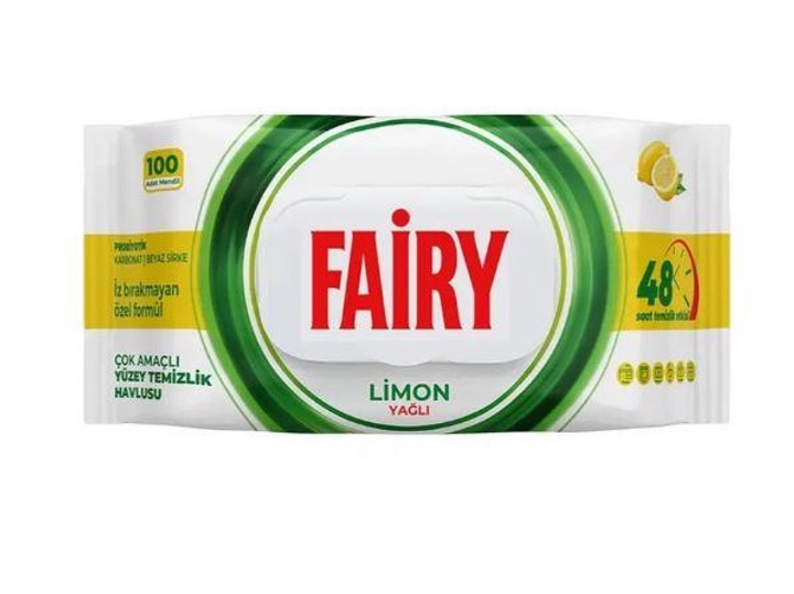 Серветки для прибирання FAIRY (100) Limon 12*