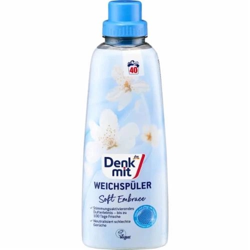 DM Кондиціонер для білизни Soft Embrace, 40 WA - 1 L / 8 шт/ящ 