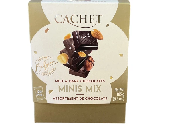 Cachet Minis Mix Gold  (Milk&dark chocolate) (34) 1кг 1шт/ящ