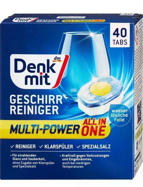 DM Таблетки для посудомийної машини Spulmaschinen-Tabs Multi-Power All in one, 40 tabs - 840 g / 7 шт/ящ