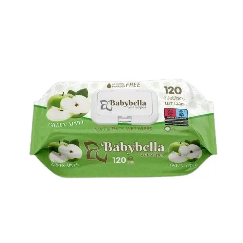 Серветки Вологі BABYBELLA 120шт Apple 12*