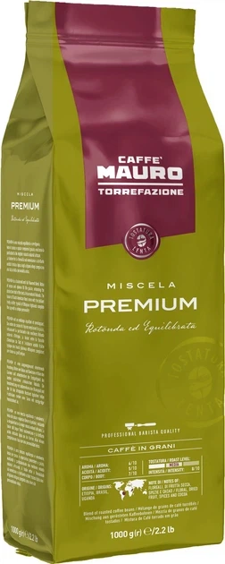 Кава зерно Mauro PREMIUM 1кг(6)		
