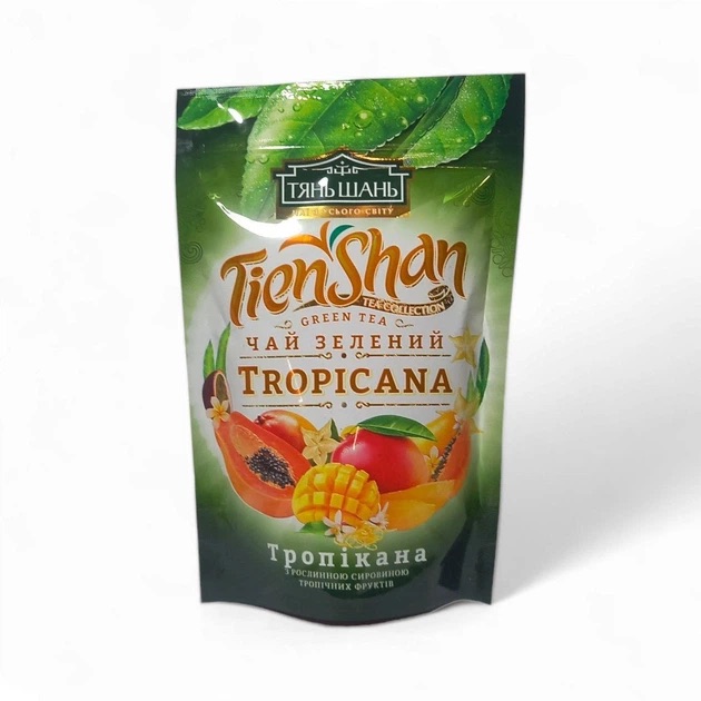 Чай Tien Shan зелений з Тропічними фруктами м/у 80грм 30* 