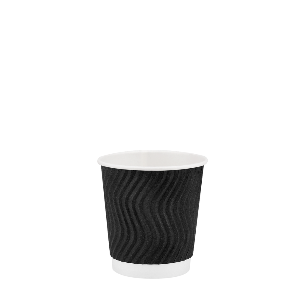 Стакан Гофра КАП (Black) 110 25шт/р 40*