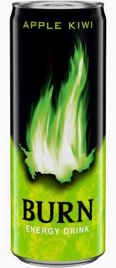 BURN Енергетичний напій Apple Kiwi 0,25л 6*