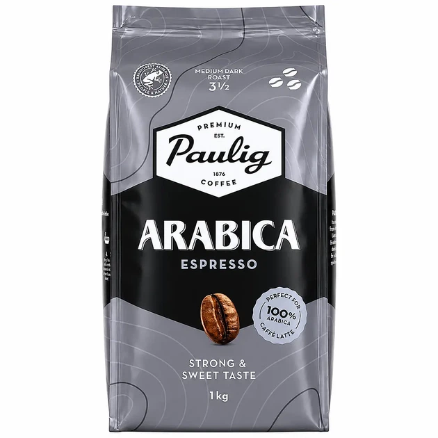 Кава зернова Paulig "Arabica Espresso" 1 кг.