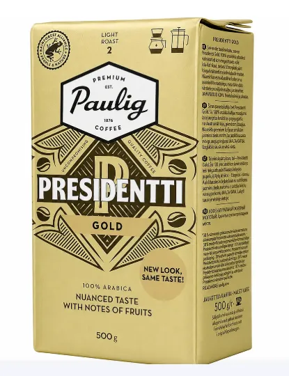 Кава мелена Paulig "Presidentti Gold Label" 500 гр.
