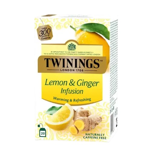 Чай Twinings фруктовий  лимон та імбір  в пакетиках (20х1,5г)