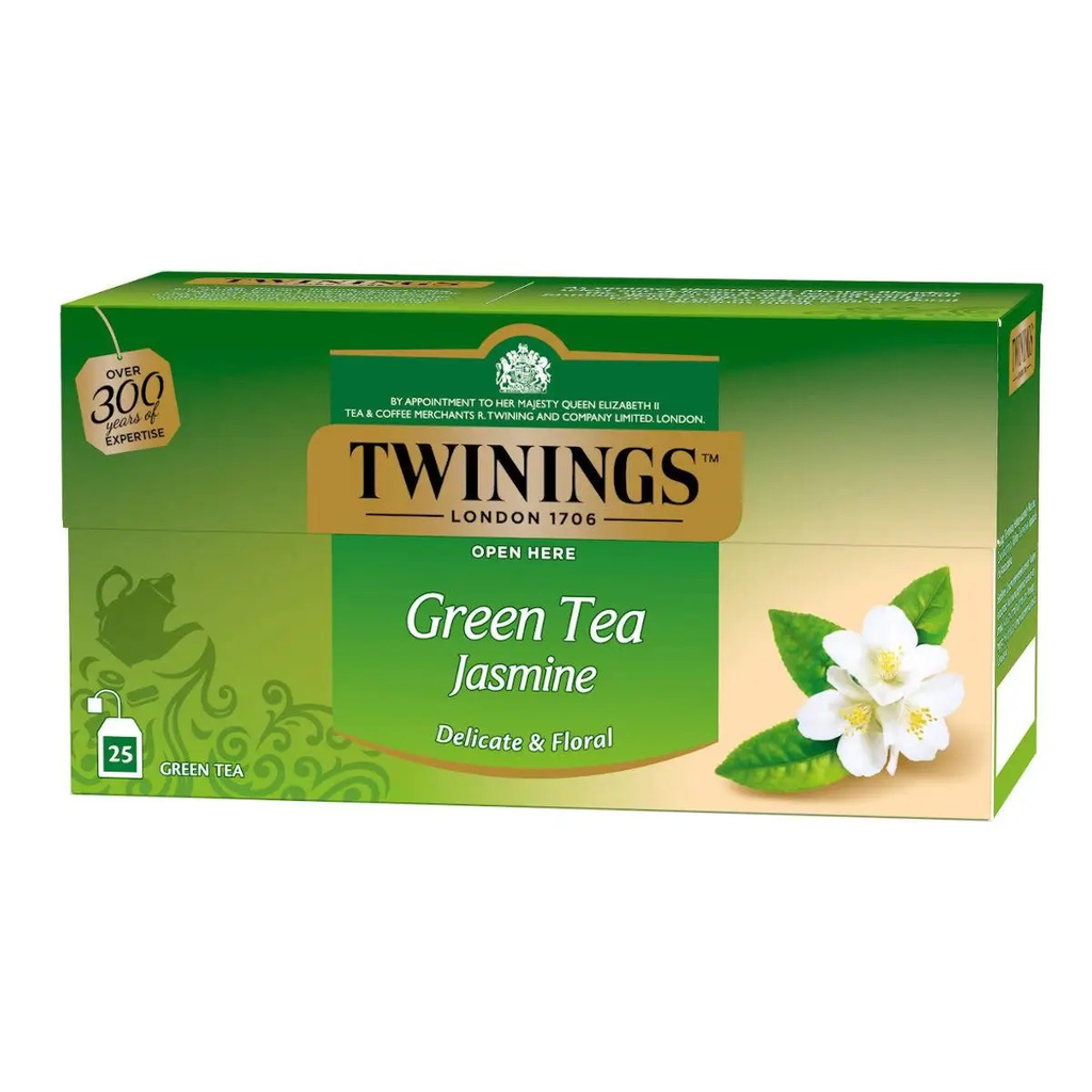 Чай TWININGS зелений з жасміном  в пакетиках (25х1,8г)