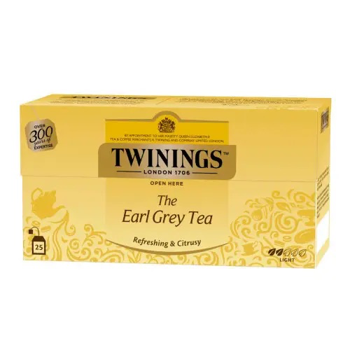 Чай Twinings чорний  Ерл Грей в пакетиках (25х2г)