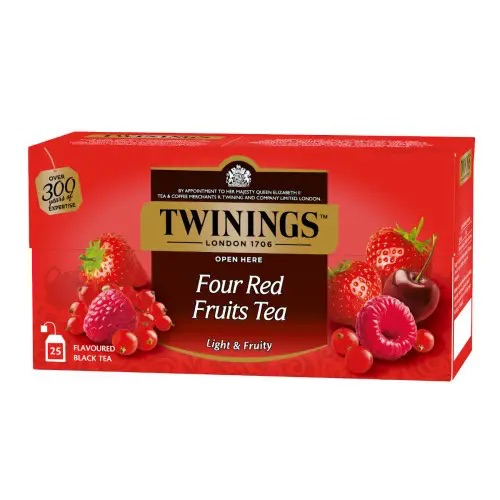Чай Twinings чорний  4 червоні фрукти  в пакетиках (25х2)