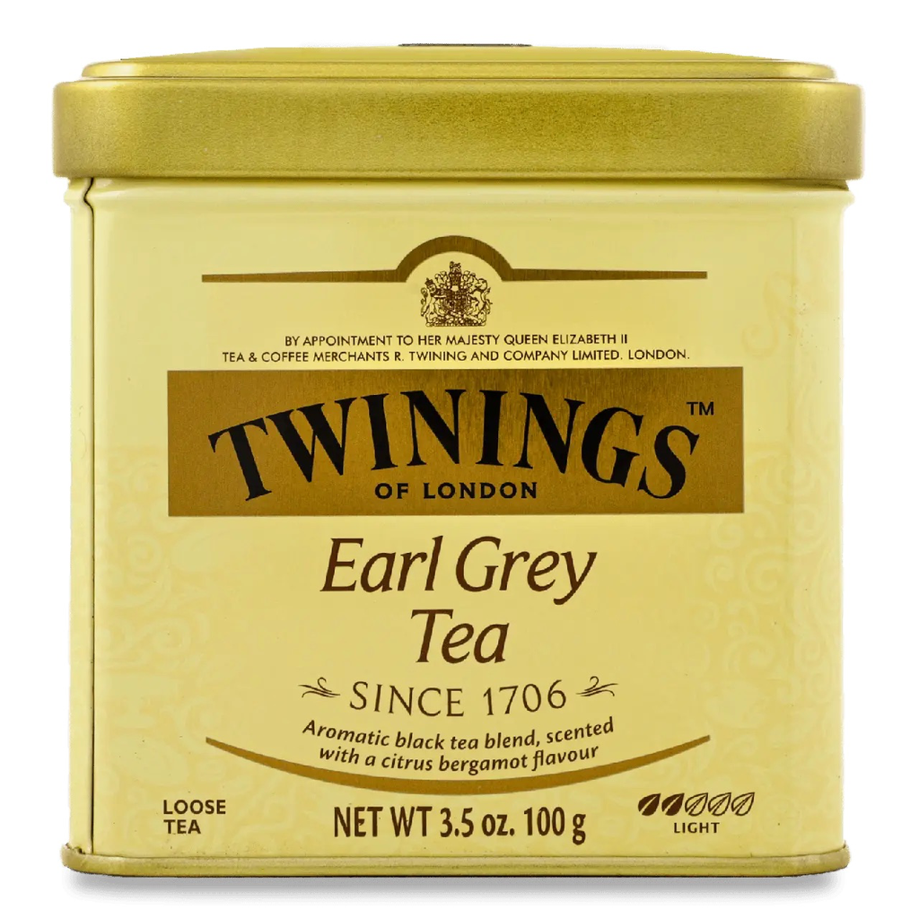 Чай Twinings чорний  Ерл Грей листовий  ж/б 100г