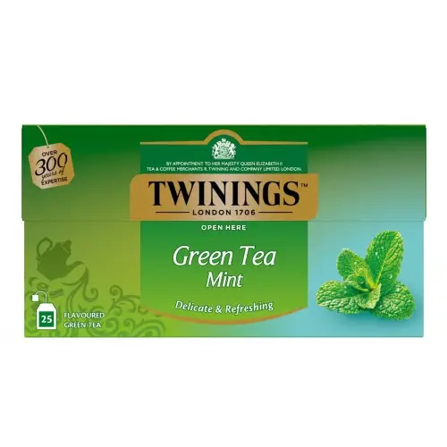 Чай Twinings зелений з м'ятою в пакетиках (25х1,5г)
