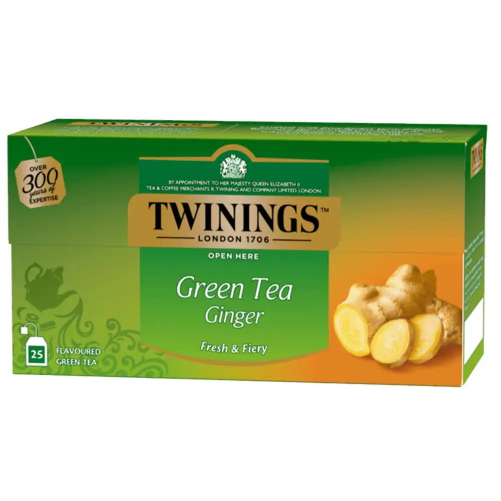 Чай Twinings зелений з імбиром в пакетиках (25х1,6г)