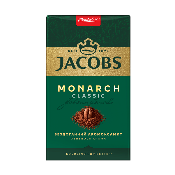 Кава Jacobs Монарх 230г мелена 12шт/ящ