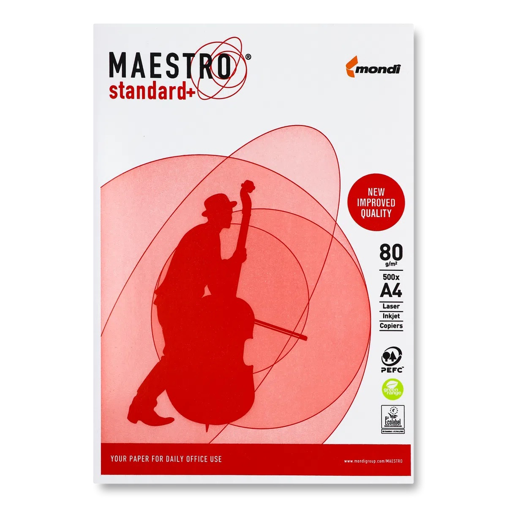 Папір офісний А4 Maestro Standart + 500 арк., Словаччина 5*