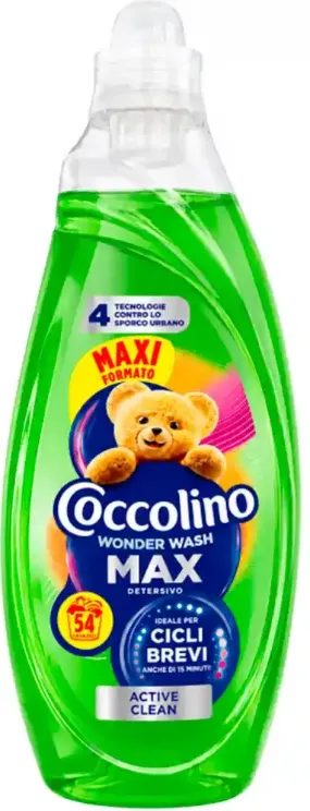 Coccolino Гель для прання Active Clean, 54 WA - 2160 ml / 4 шт/ящ