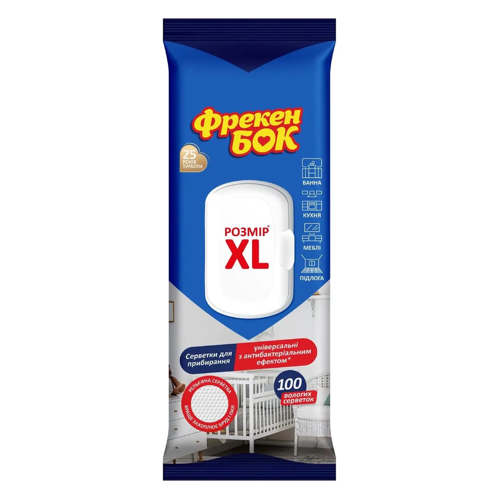 Серветки для прибирання ФрекенБок XL (100) 6*