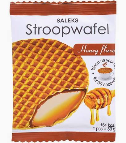 Вафля "Stroopwafel" with caramel and honey / "Стропвафля" з карамельною начинкою та медом 33г 30*