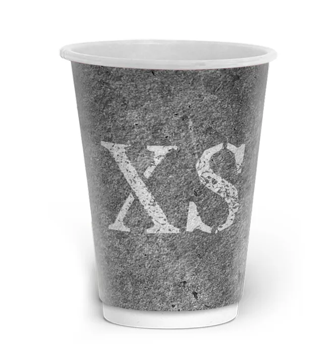 Стакан Double Wall (СІРИЙ) "S M L" 110мл XS 25р/40ящ