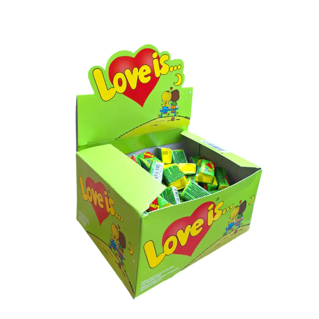 Жувальні гумки Love is яблуко та лимон 100шт