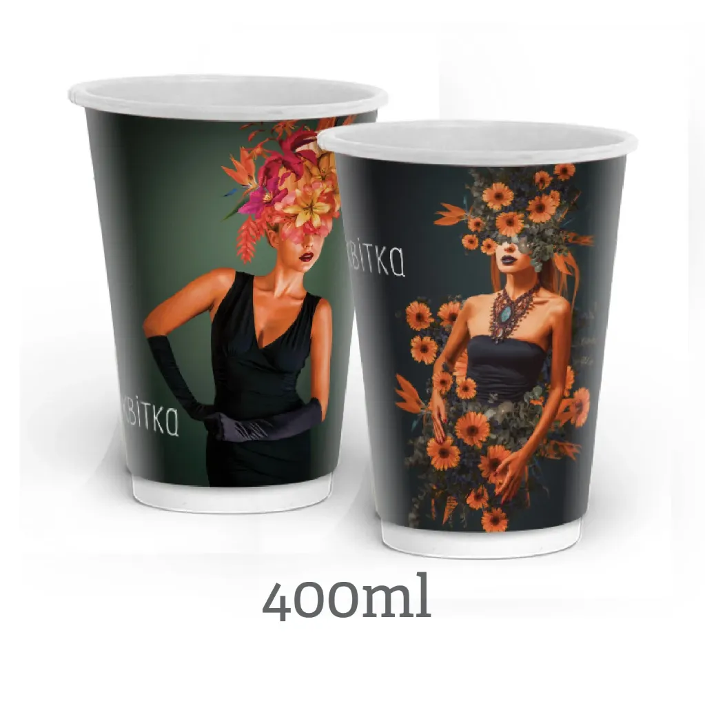 Стакан Double Wall (КВІТКА) 400мл d-90 25р/20ящ