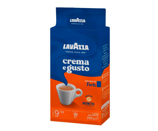 Lavazza crema e gusto FORTE срібло 250м. 20шт/ящ